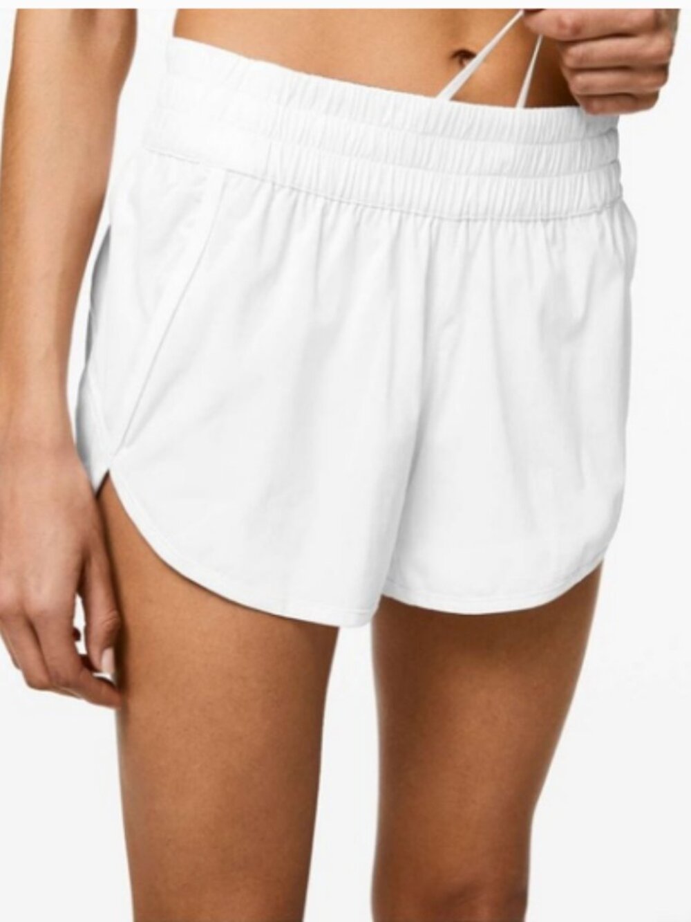 Lululemon Tracker Shorts; White; EUC; Size 14